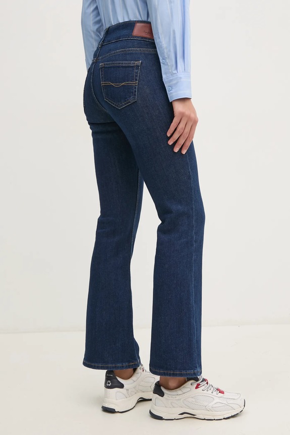 Oblečenie Rifle Pepe Jeans FLARE JEANS MW VENUS PL204877EE2 tmavomodrá