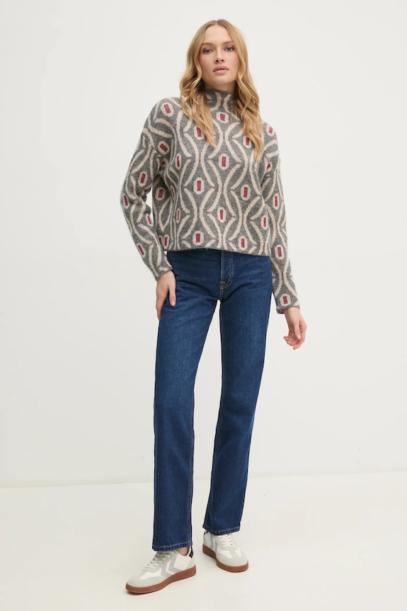 Rifle Pepe Jeans STRAIGHT JEANS HW ROBYN PL204901EF1 tmavomodrá SS25