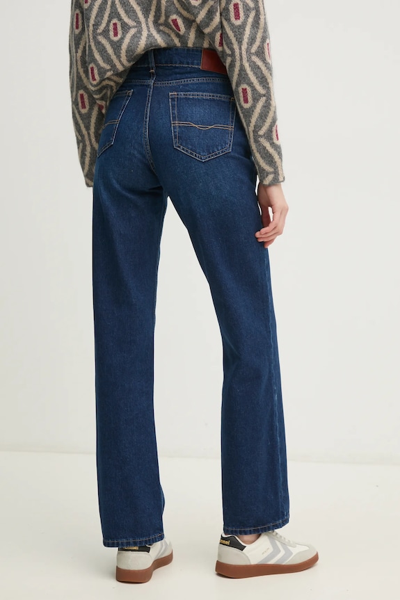 Oblečenie Rifle Pepe Jeans STRAIGHT JEANS HW ROBYN PL204901EF1 tmavomodrá