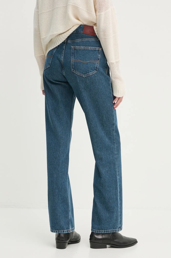 Îmbrăcăminte Pepe Jeans jeansi STRAIGHT JEANS HW ROBYN PL204901EF2 bleumarin