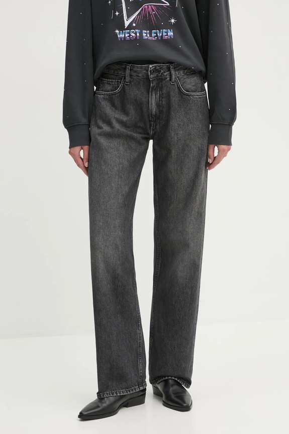 Rifle Pepe Jeans LOOSE ST JEANS LW NICKY Planet friendly sivá PL204902XM8