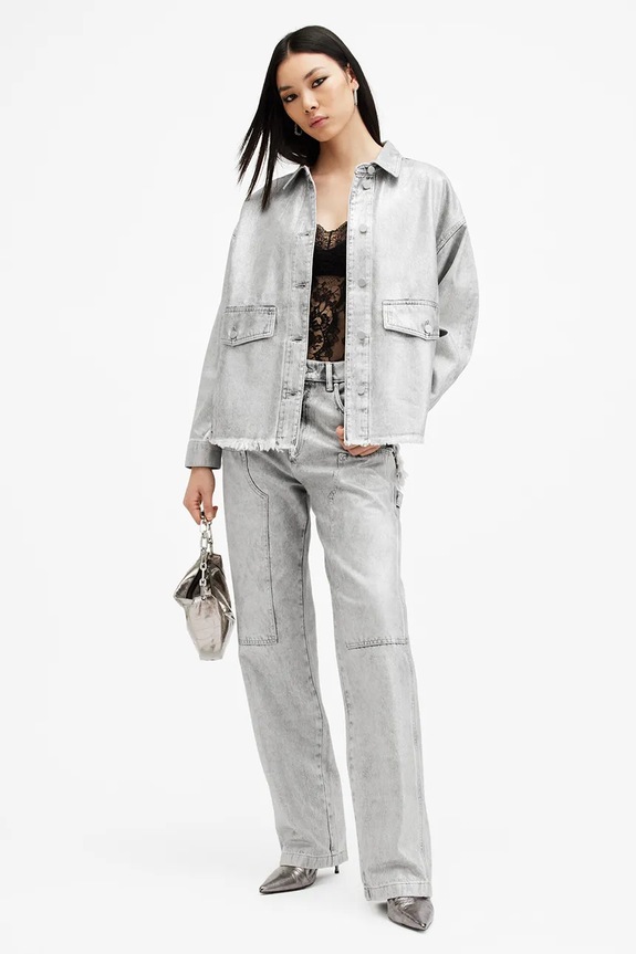 AllSaints jeansy bawełniane MIA W056EB