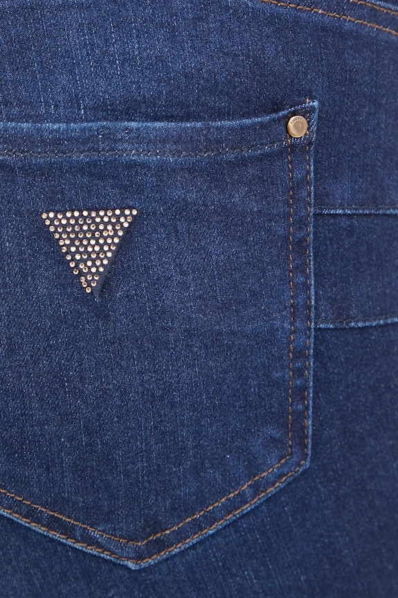 Odzież Guess jeansy W5RA0V.D5L91 granatowy