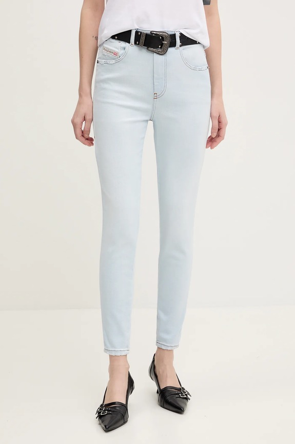 Diesel jeansy 1984 SLANDY-HIGH L.32 TROUSERS Planet friendly niebieski A03597.09K70