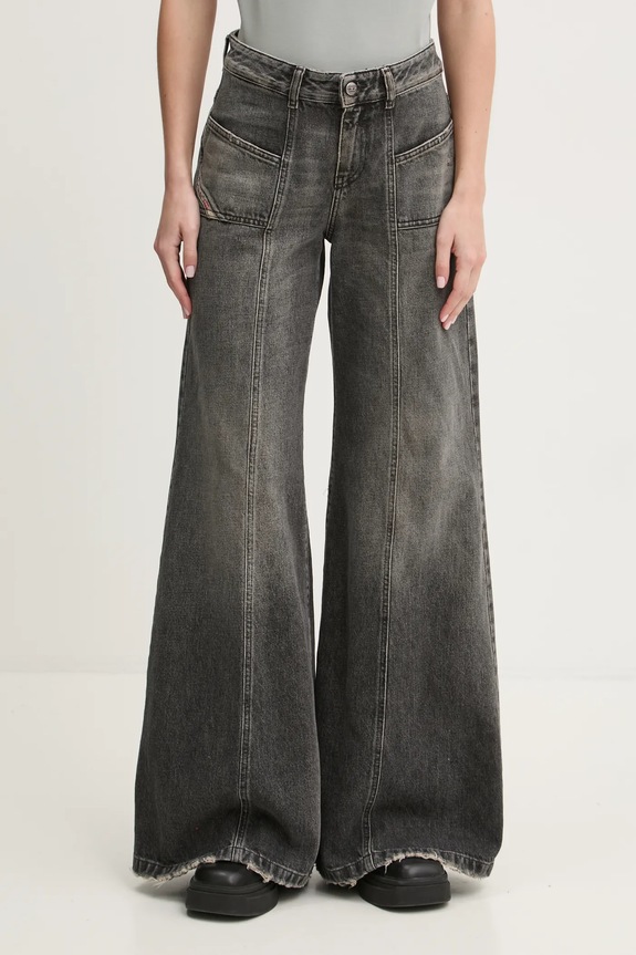 Džíny Diesel D-AKII L.32 TROUSERS šedá A12808.007Z2