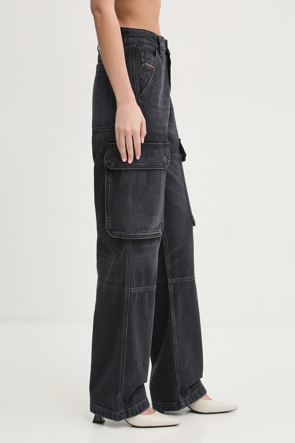 Diesel jeansy D-POT-CARGO L.32 TROUSERS A16355.007Z9 szary SS25