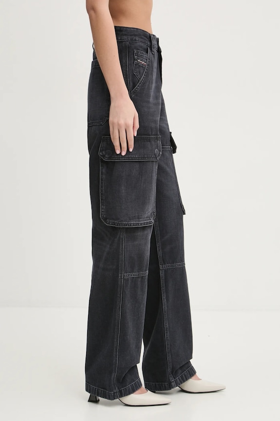 Diesel jeansy D-POT-CARGO L.32 TROUSERS A16355.007Z9 szary SS25