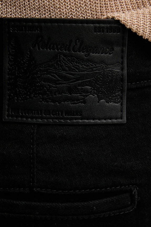 Sisley jeans nero 4TAYLF06G
