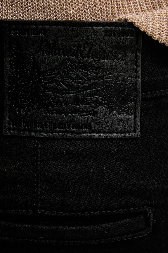 Sisley jeans nero 4TAYLF06G