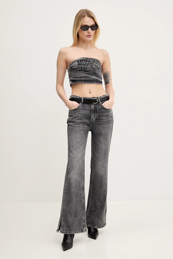 Τζιν παντελόνι Moschino Jeans 0318.3219 γκρί SS25