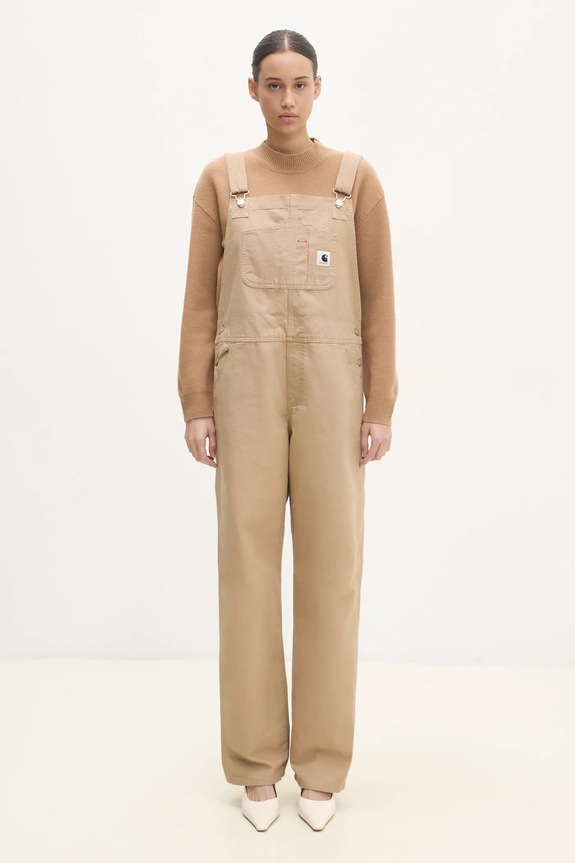 Carhartt WIP overalls Bib Overall Straight brown I034322.700