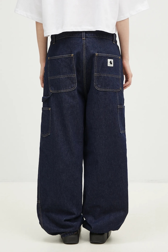 Ρούχα Τζιν παντελόνι Carhartt WIP Brandon Double Knee Pant I034635.102 μπλε