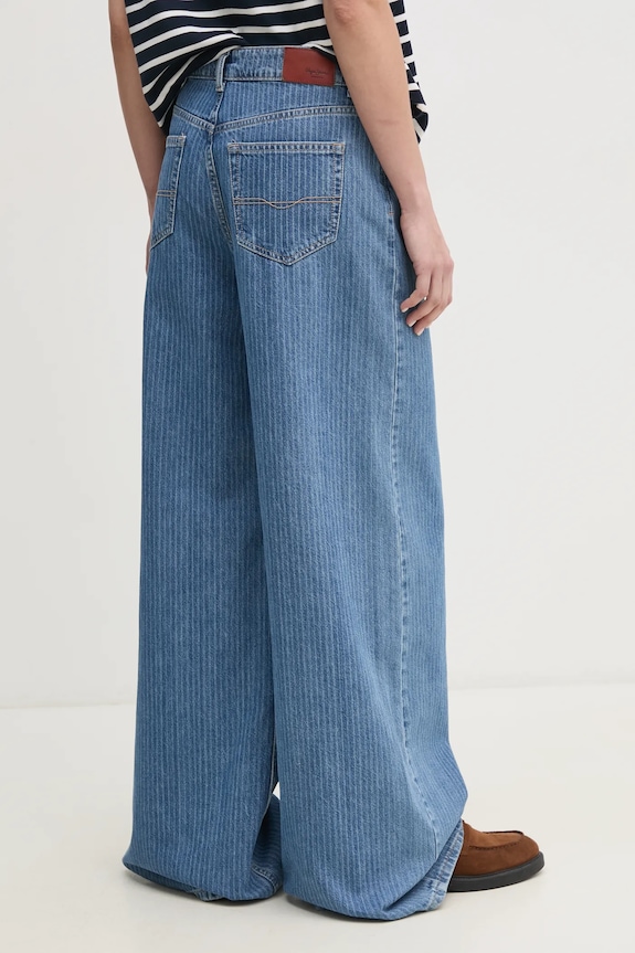 Abbigliamento Pepe Jeans jeans WIDE LEG JEANS UHW JAIMY PL204740ID1 blu