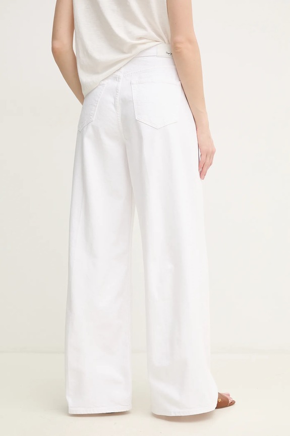 Oblečenie Rifle Pepe Jeans WIDE LEG JEANS UHW JAIMY PL204740TC5 biela