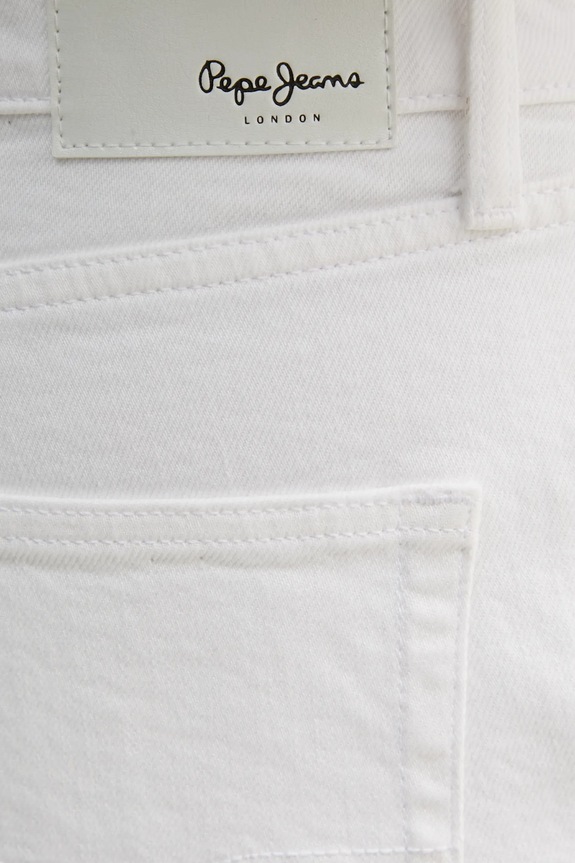 Kavbojke Pepe Jeans STRAIGHT JEANS HW ROBYN bela PL204901TC5