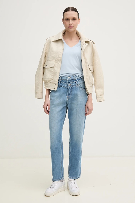 Τζιν παντελόνι Pepe Jeans TAPERED JEANS UHW DOUBLE PL205000 μπλε SS25