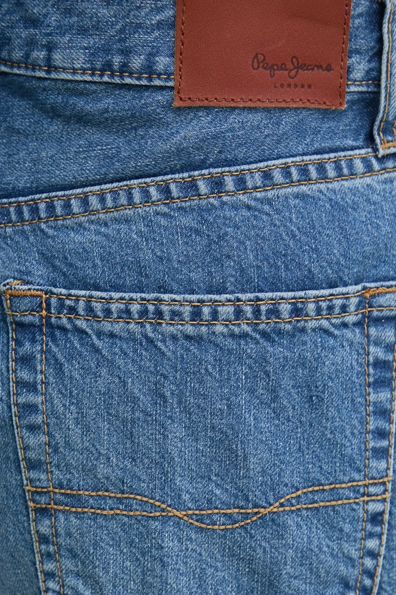 Kavbojke Pepe Jeans WIDE LEG JEANS MW SLIT modra PL205001