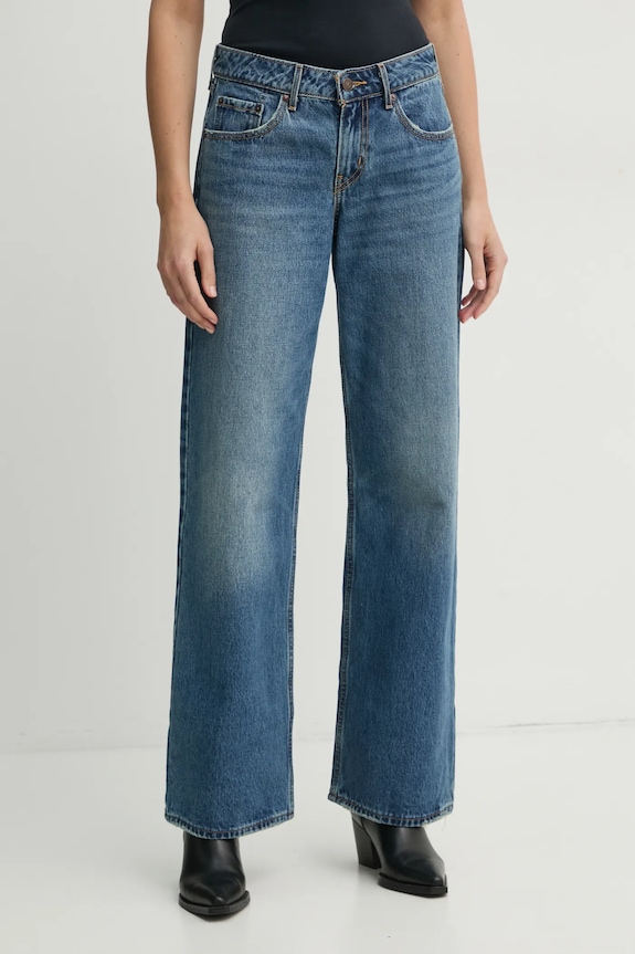 Levi's jeansy LOW LOOSE niebieski A5566