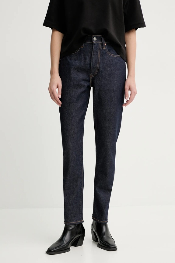 Τζιν παντελόνι Levi's HI-RISE BOYFRIEND σκούρο μπλε A5893