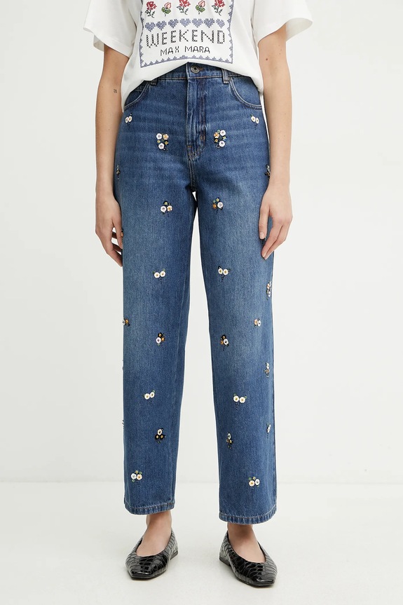 Weekend Max Mara jeansy niebieski 2515181021600