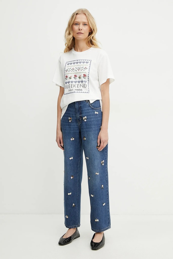 Weekend Max Mara jeansy 2515181021600 niebieski SS25