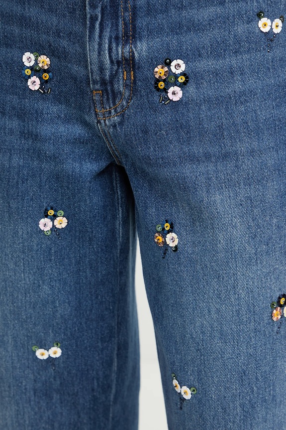 Weekend Max Mara jeansy niebieski 2515181021600