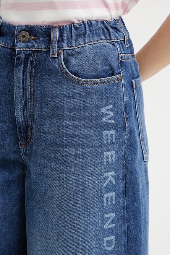 Weekend Max Mara jeansy granatowy 2515181091600