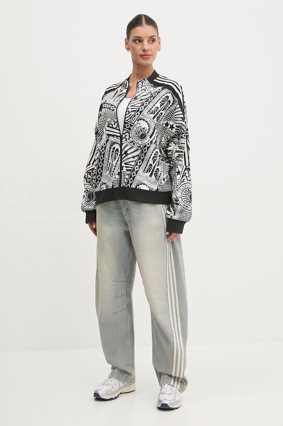 Bavlněné džíny adidas Originals DENIM BN PANT JX9212 modrá SS26