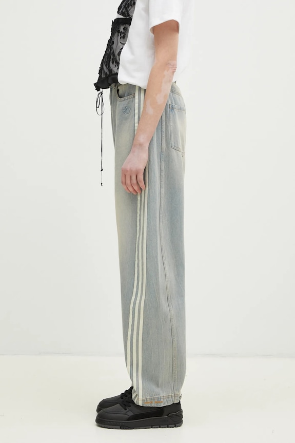 Bavlněné džíny adidas Originals DENIM BN PANT JX9212 modrá SS26