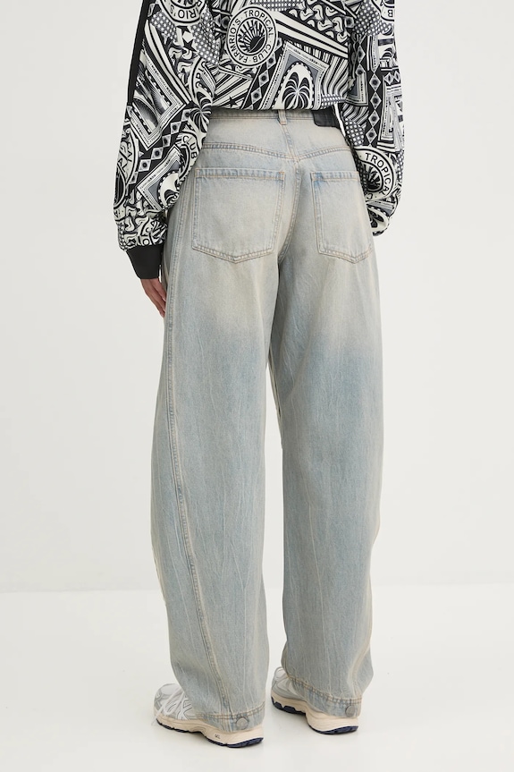 Oblečení Bavlněné džíny adidas Originals DENIM BN PANT JX9212 modrá