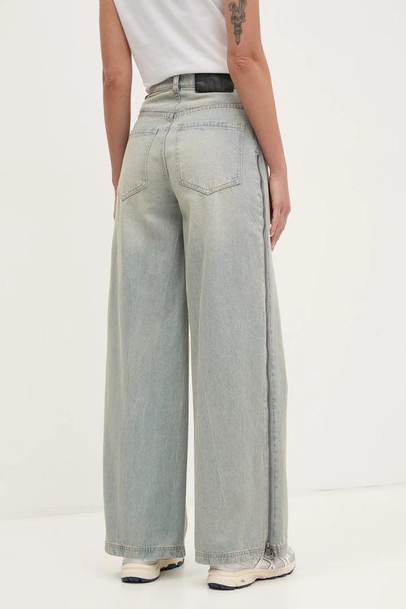 Ρούχα Τζιν παντελόνι adidas Originals DENIM ZIP PANT JX9210 μπλε