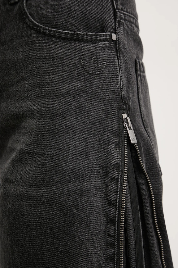 adidas Originals jeans DENIM ZIP PANT JX9211 nero
