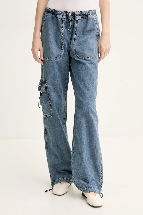 Pamučne traperice Moschino Jeans plava 0320.3721