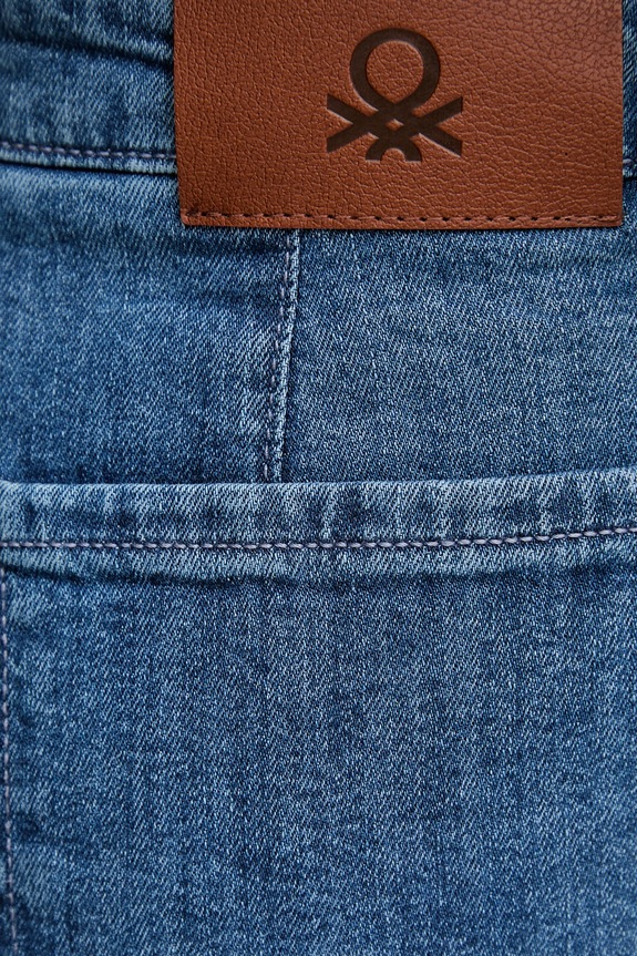 United Colors of Benetton jeansy wide leg damskie niebieski 4TUT574X5