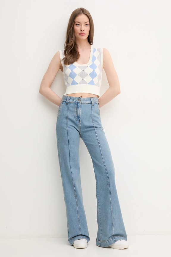 Τζιν παντελόνι United Colors of Benetton 4W8CDE02F μπλε SS25