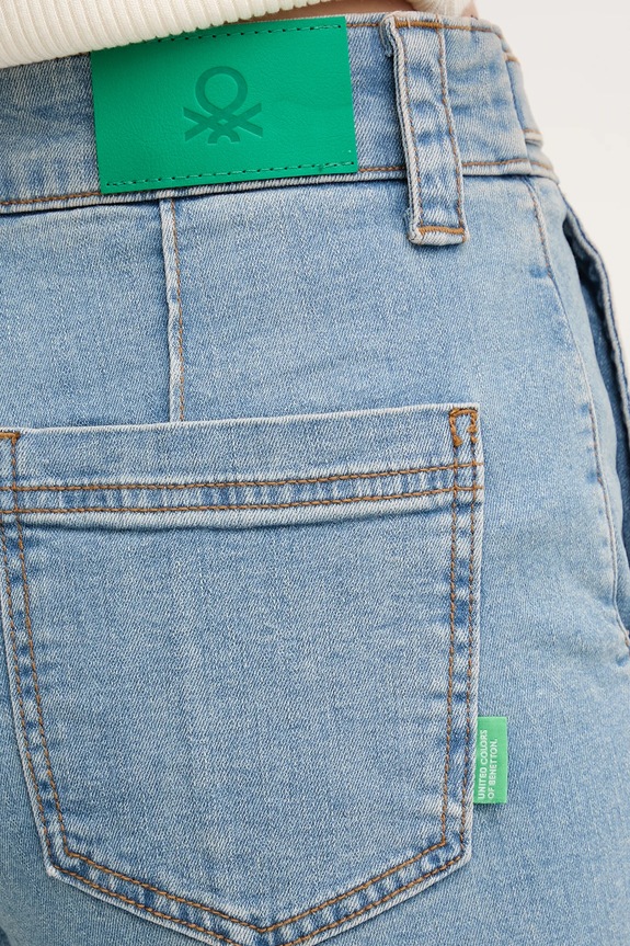 Τζιν παντελόνι United Colors of Benetton μπλε 4W8CDE02F