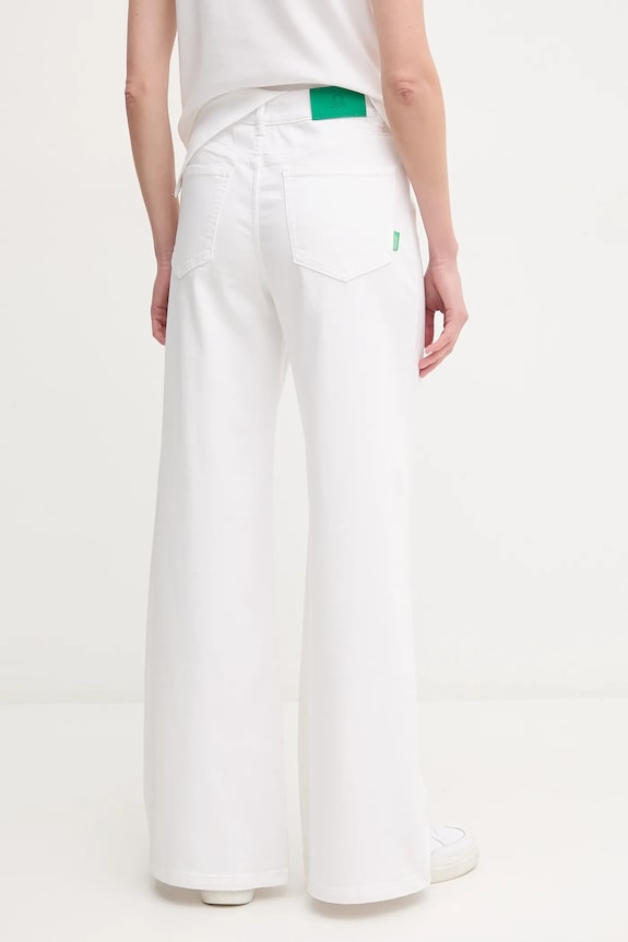 Odzież United Colors of Benetton jeansy 4WDDDE029 biały