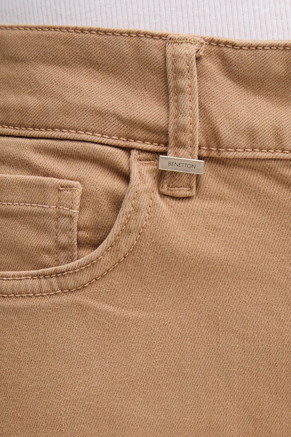 Τζιν παντελόνι United Colors of Benetton πράσινο 4WDDDE029