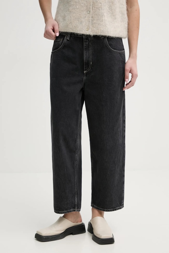 American Vintage jeansi negru YOP11IE25