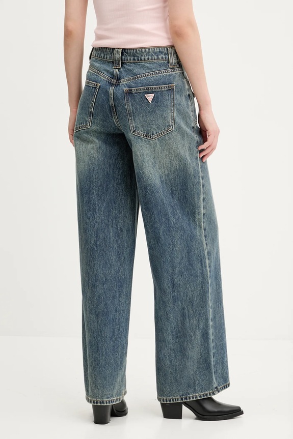 Oblačila Kavbojke Guess Originals W5RG02.D4XYD mornarsko modra