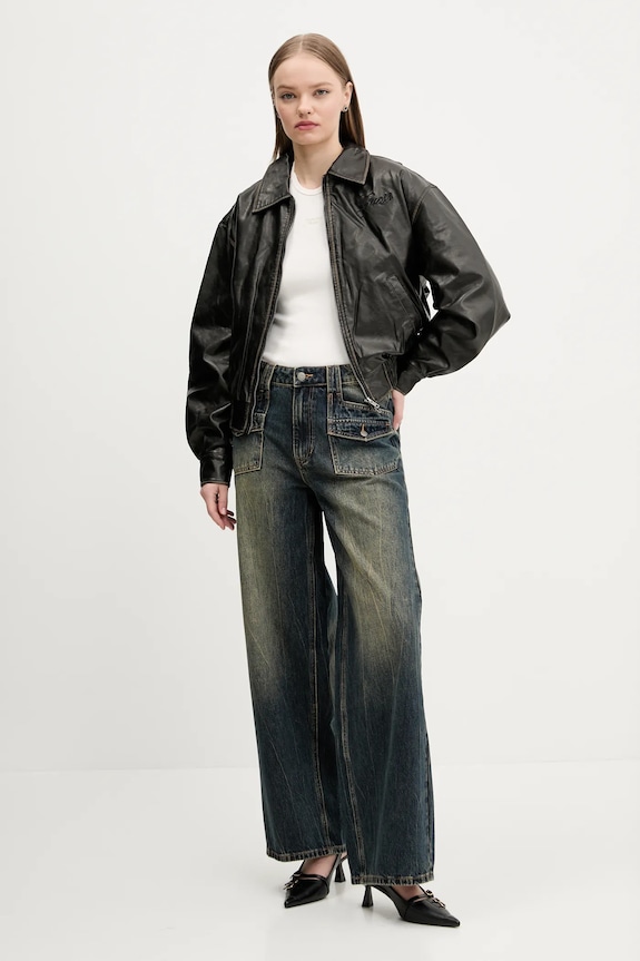 Kavbojke Guess Originals W5RG02.D4XY0 mornarsko modra SS25