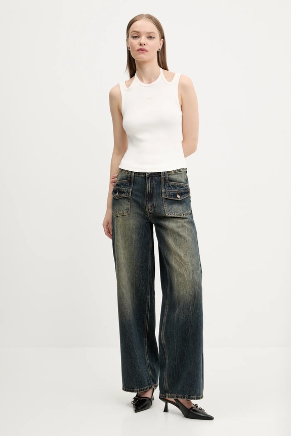 Kavbojke Guess Originals mornarsko modra W5RG02.D4XY0