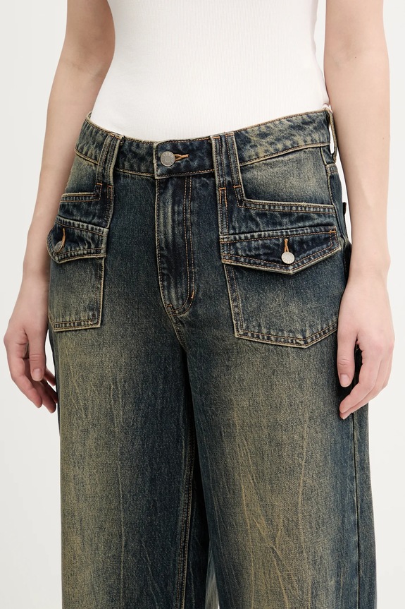 Kavbojke Guess Originals W5RG02.D4XY0 mornarsko modra