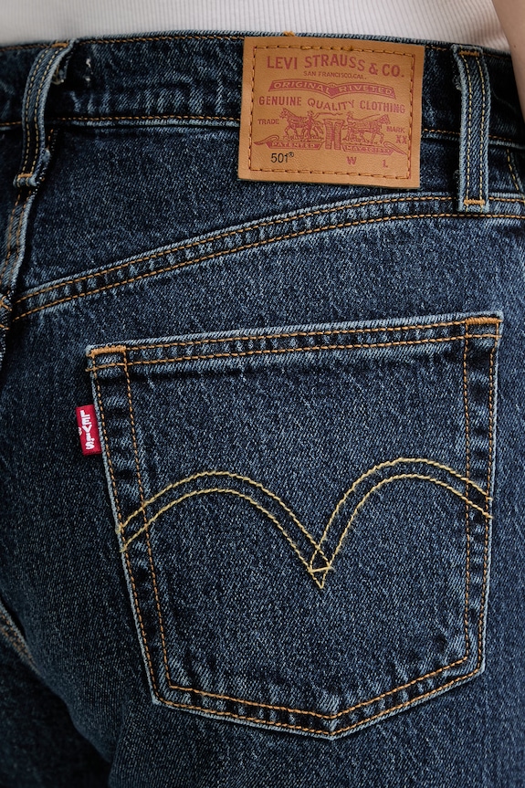 Τζιν παντελόνι Levi's 501 CROP μπλε 36200