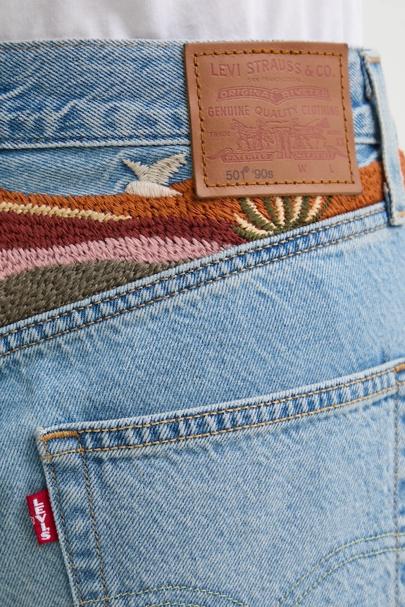 Rifle Levi's 501 90s ANKLE 501® 90S ANKLE modrá A9150