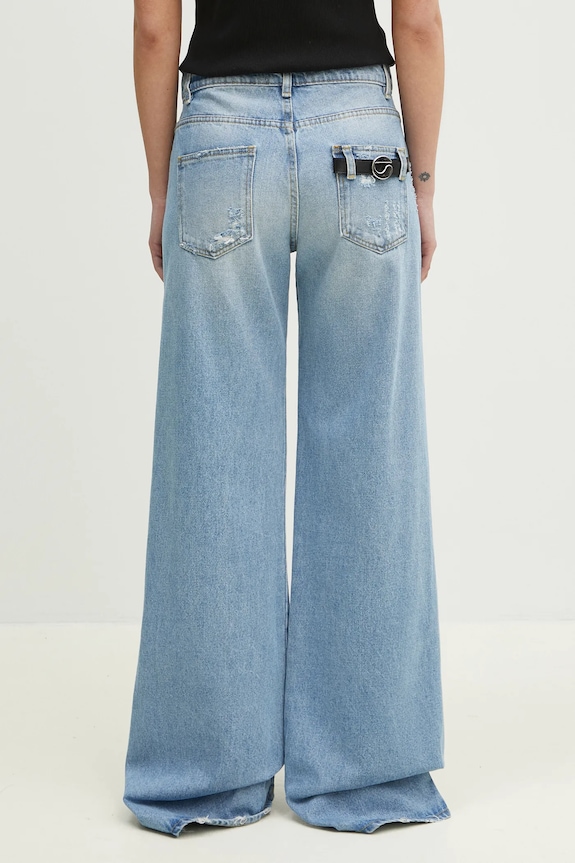 Ρούχα Τζιν παντελόνι Coperni Wide Leg Denim COPP95F2008B μπλε
