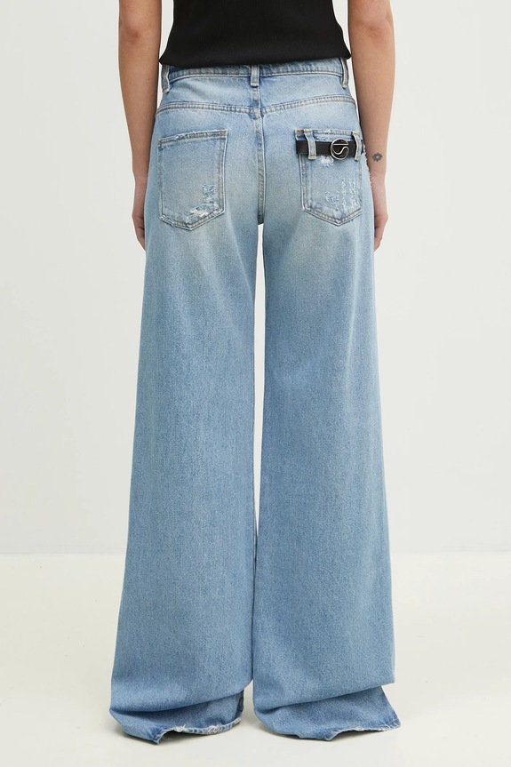 Одяг Джинси Coperni Wide Leg Denim COPP95F2008B блакитний