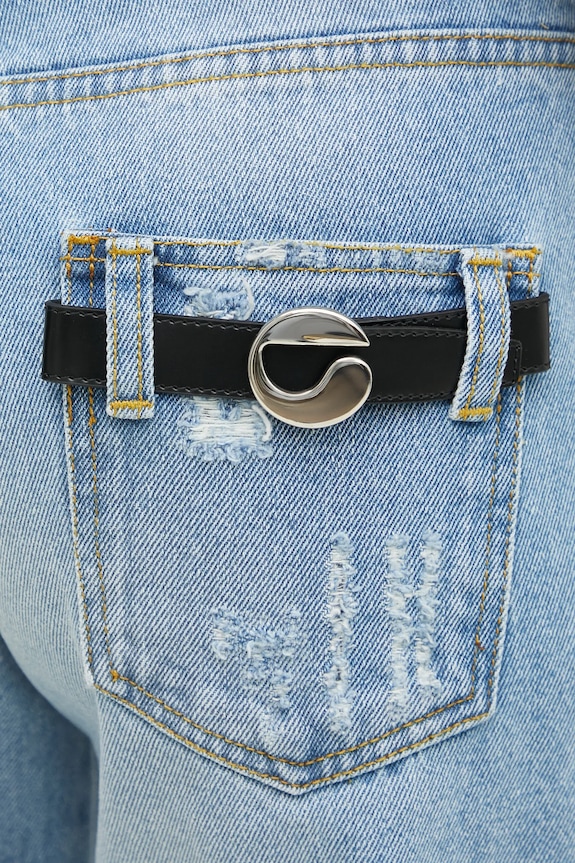 Τζιν παντελόνι Coperni Wide Leg Denim μπλε COPP95F2008B