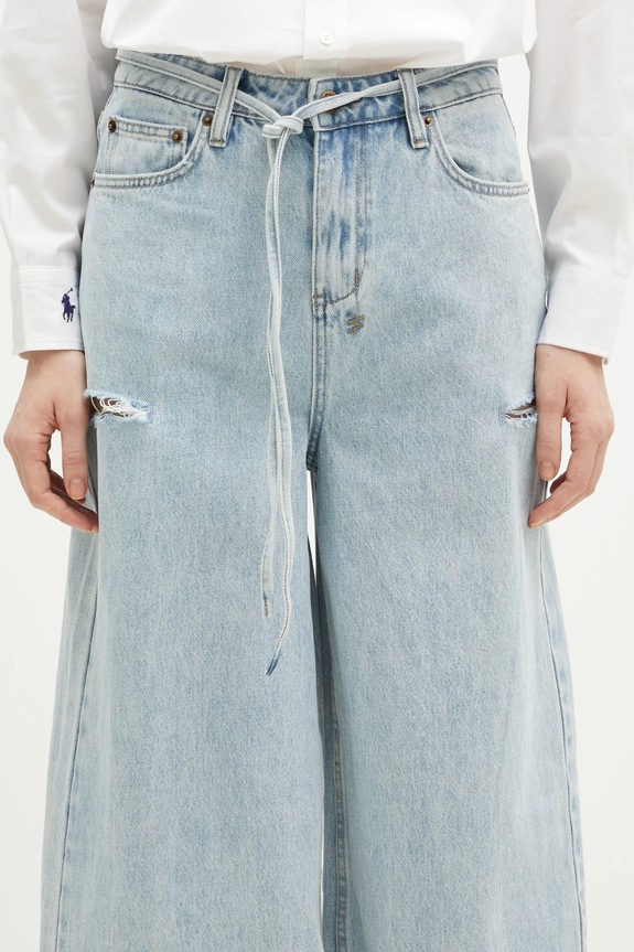 Джинси KSUBI Baggy Jean Rollin Kut Out блакитний WPS25DJ005