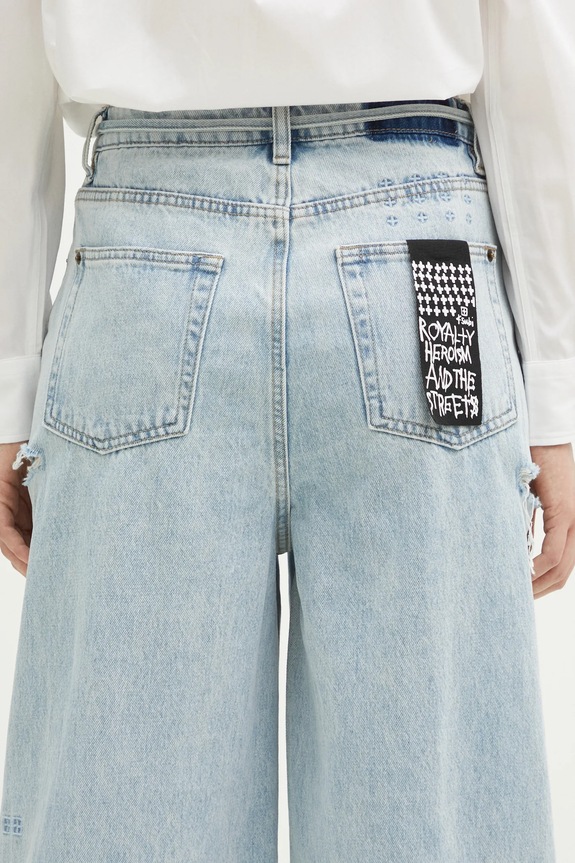 Джинси KSUBI Baggy Jean Rollin Kut Out WPS25DJ005 блакитний
